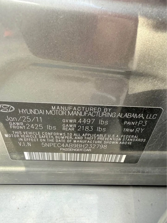 2011 Hyundai Sonata - Image 19 of 19