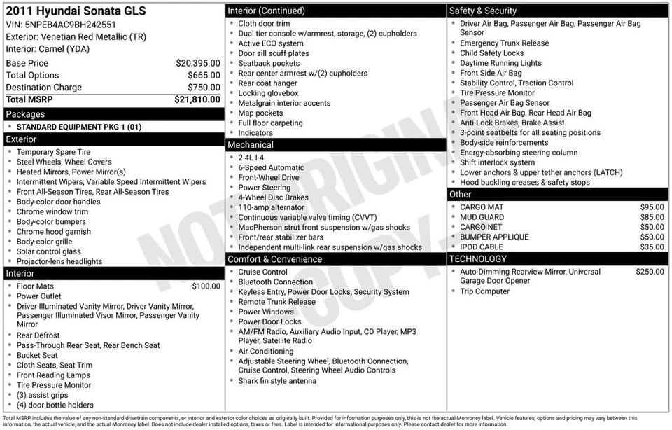 2011 Hyundai Sonata - Image 11 of 17