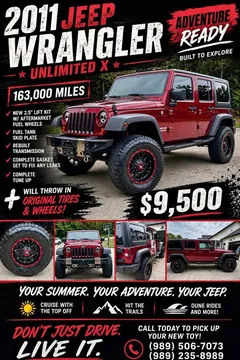 2011 Jeep Wrangler Unlimited All New Sport SUV 4D