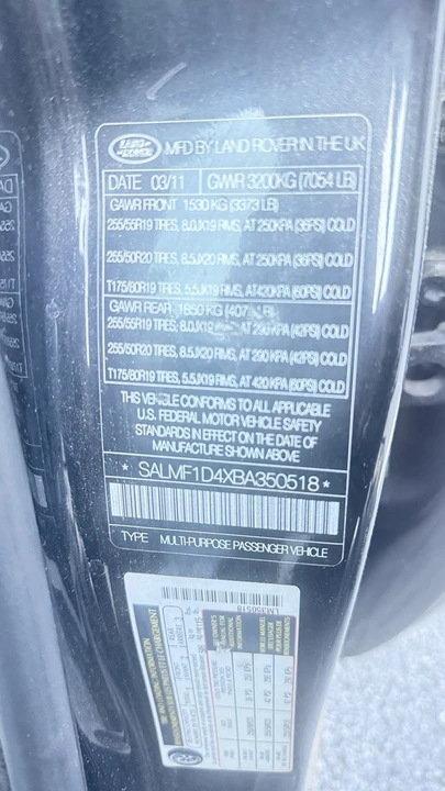 2011 Land Rover Range Rover L322 - Image 10 of 28