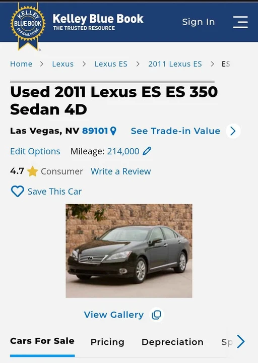 2011 Lexus ES 5th Gen - Image 14 of 15