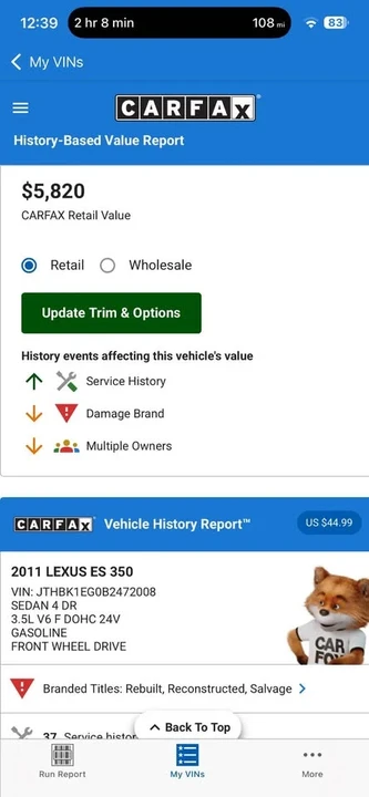 2011 Lexus ES 5th Gen - Image 13 of 13