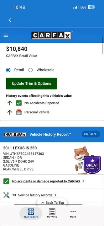 2011 Lexus IS 2nd Gen - Image 15 of 18