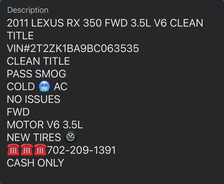 2011 Lexus RX 3rd Gen - Image 19 of 20