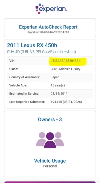 2011 Lexus RX 3rd Gen - Image 20 of 20