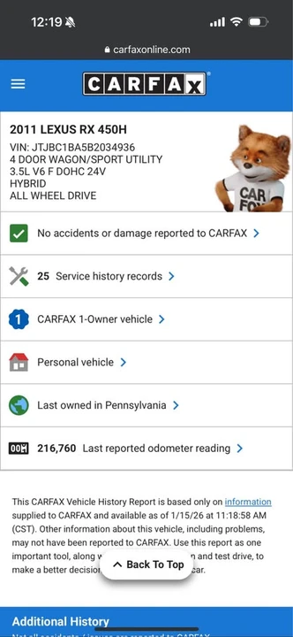 2011 Lexus RX 3rd Gen - Image 13 of 13