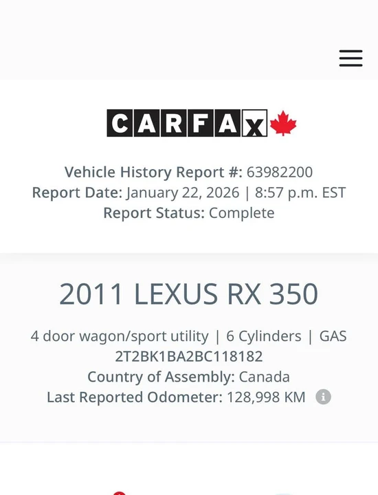 2011 Lexus RX 3rd Gen - Image 13 of 13