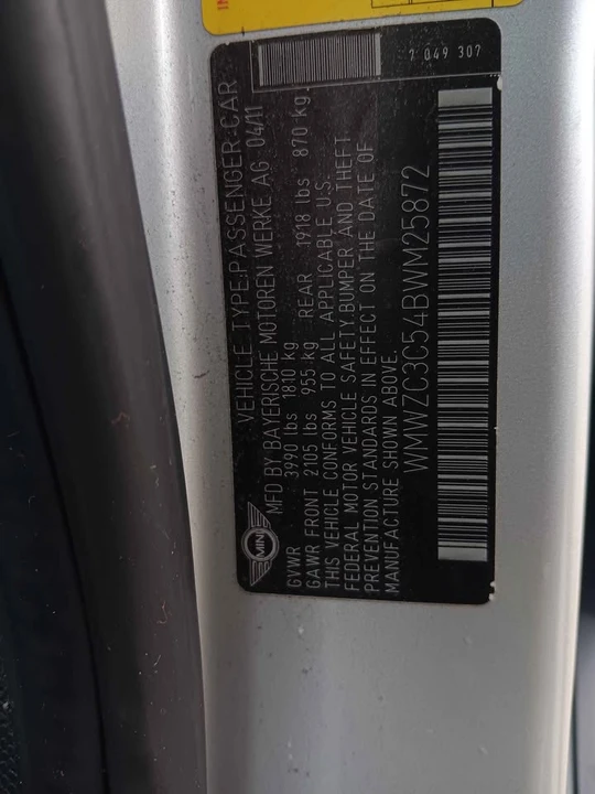 2011 Mini Countryman 1st Gen - Image 16 of 16