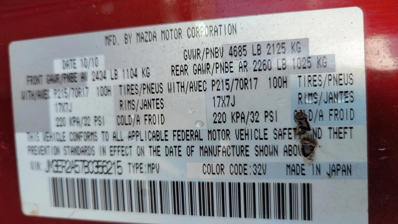 2011 Mazda CX-7 - Image 15 of 21