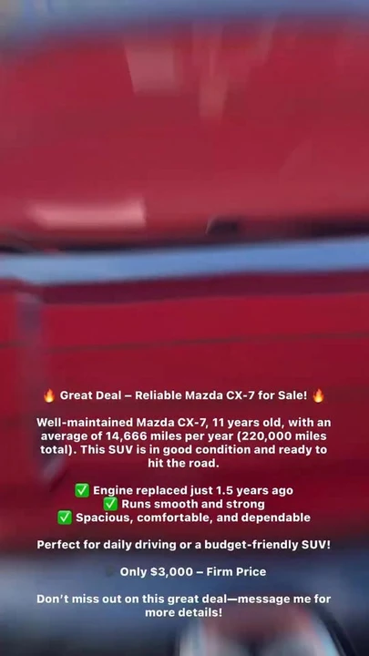 2011 Mazda CX-7 - Image 2 of 2