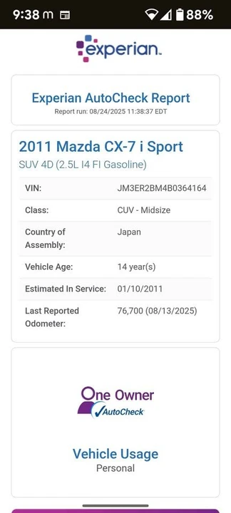 2011 Mazda CX-7 - Image 5 of 15