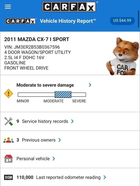 2011 Mazda CX-7 - Image 15 of 15