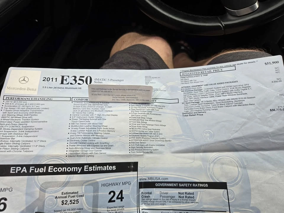 2011 Mercedes-Benz W212 E-Class - Image 2 of 9