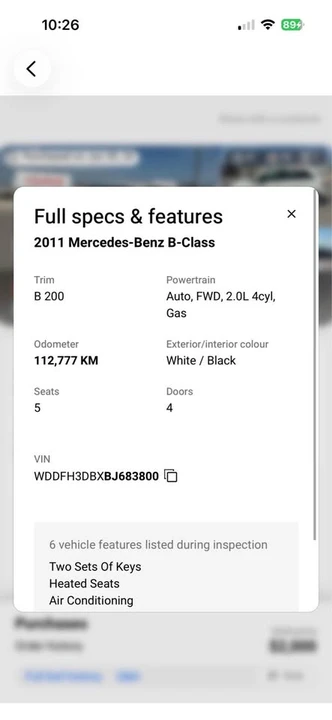 2011 Mercedes-Benz W245 B-Class - Image 9 of 9