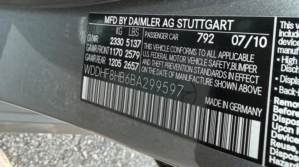 2011 Mercedes-Benz W212 E-Class - Image 11 of 11
