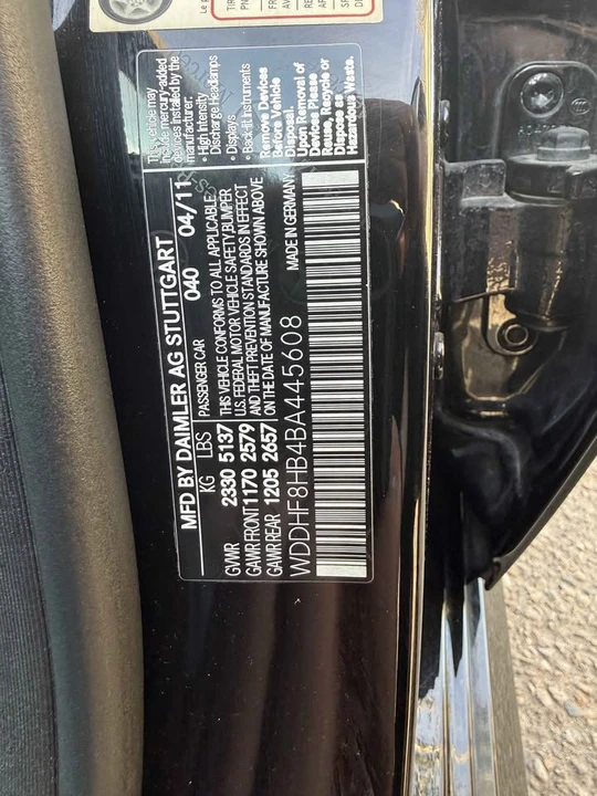 2011 Mercedes-Benz W212 E-Class - Image 10 of 11