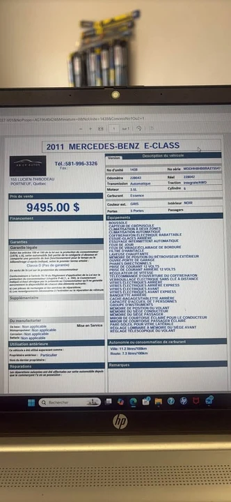 2011 Mercedes-Benz W212 E-Class - Image 8 of 8