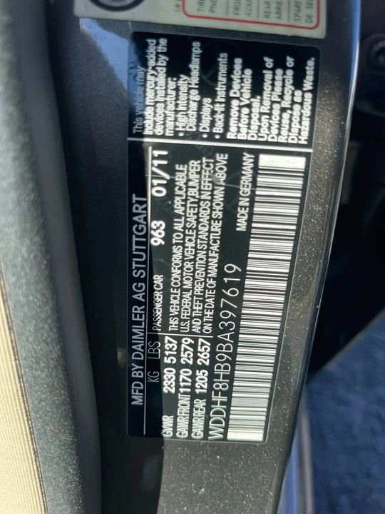 2011 Mercedes-Benz W212 E-Class - Image 11 of 15