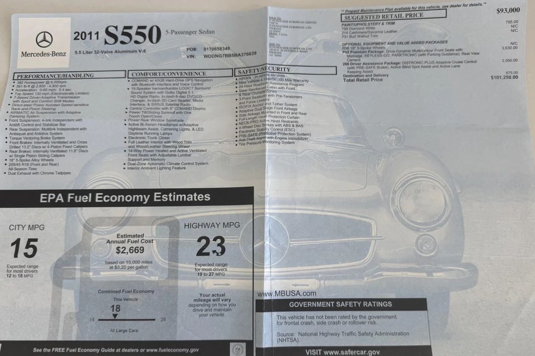 2011 Mercedes-Benz W221 S-Class - Image 8 of 8