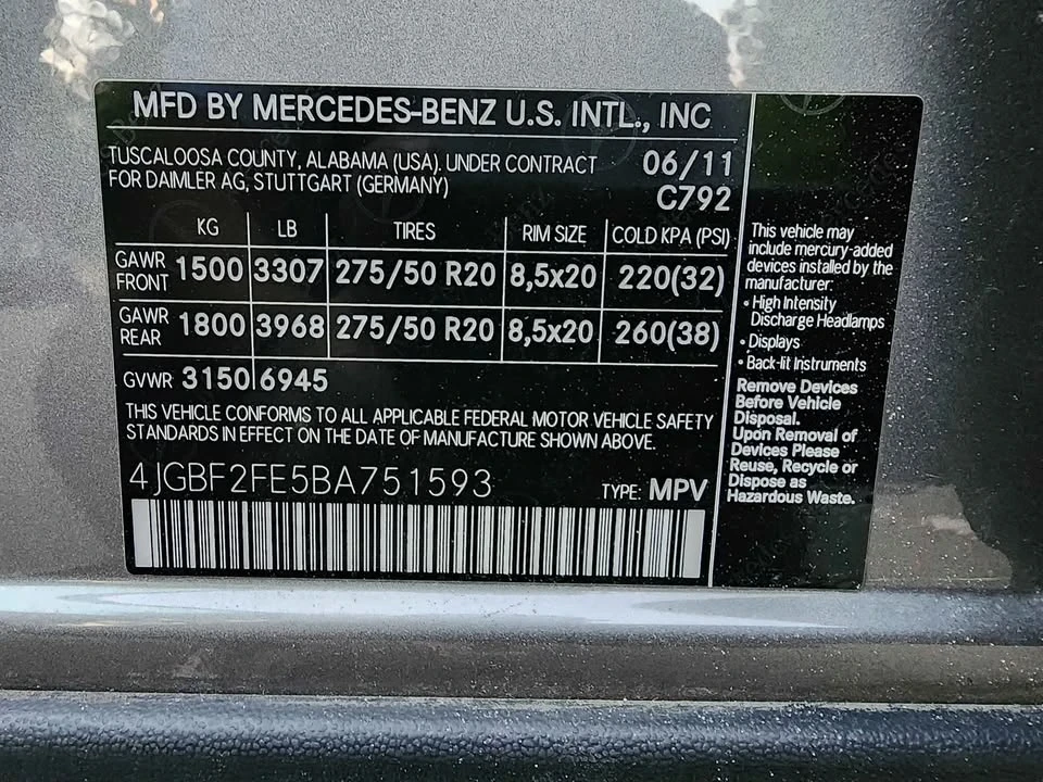 2011 Mercedes-Benz X164 GL-Class - Image 7 of 19