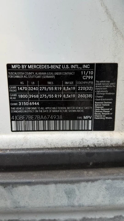 2011 Mercedes-Benz X164 GL-Class - Image 15 of 15