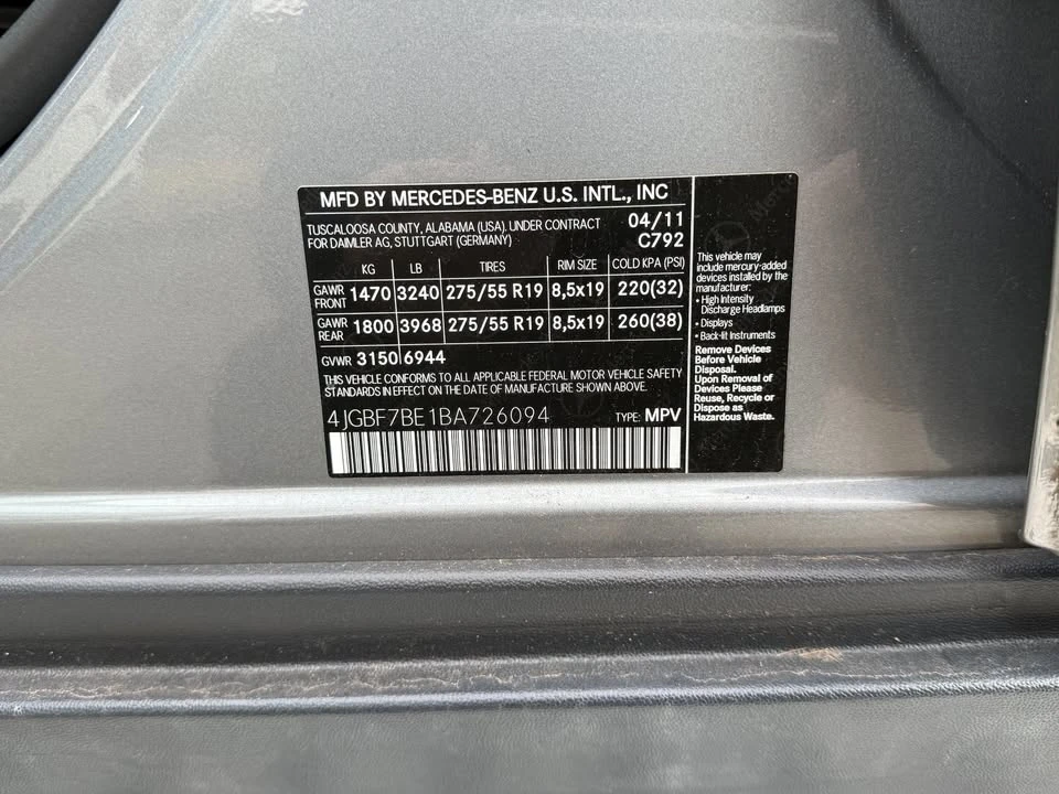2011 Mercedes-Benz X164 GL-Class - Image 20 of 20