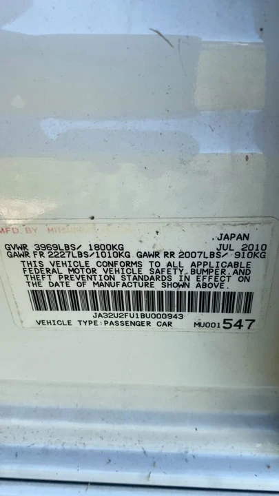 2011 Mitsubishi Lancer 8th Gen - Image 10 of 10