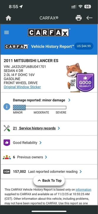 2011 Mitsubishi Lancer 8th Gen - Image 5 of 14