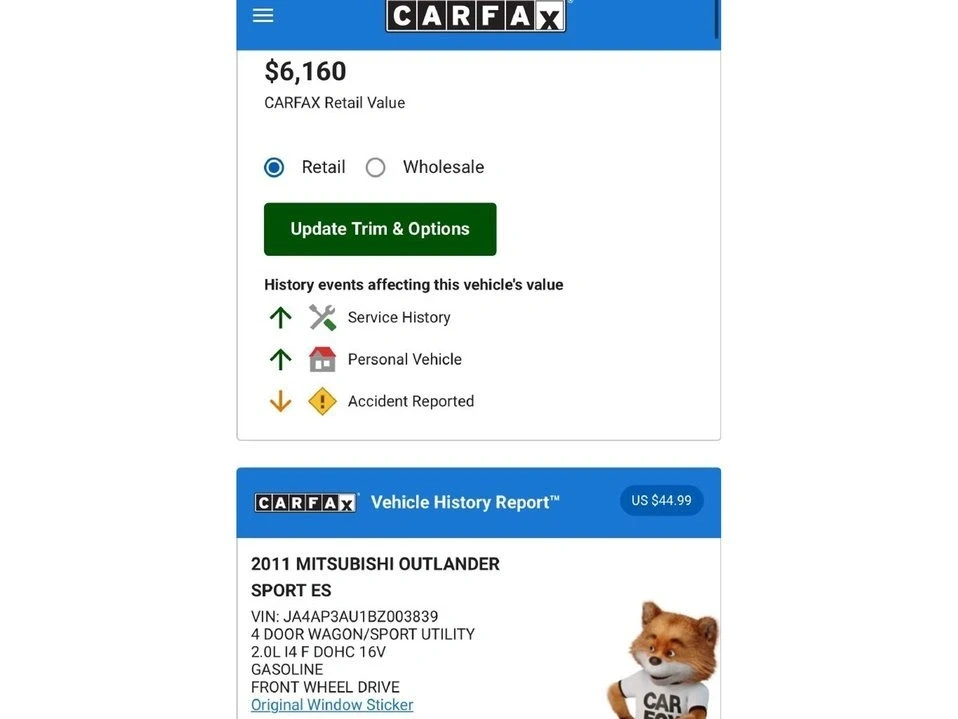 2011 Mitsubishi Outlander - Image 17 of 18