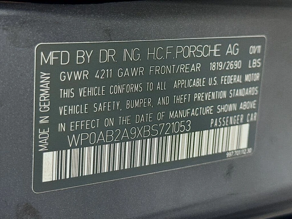 2011 Porsche 997 Carrera 4S - Image 18 of 18
