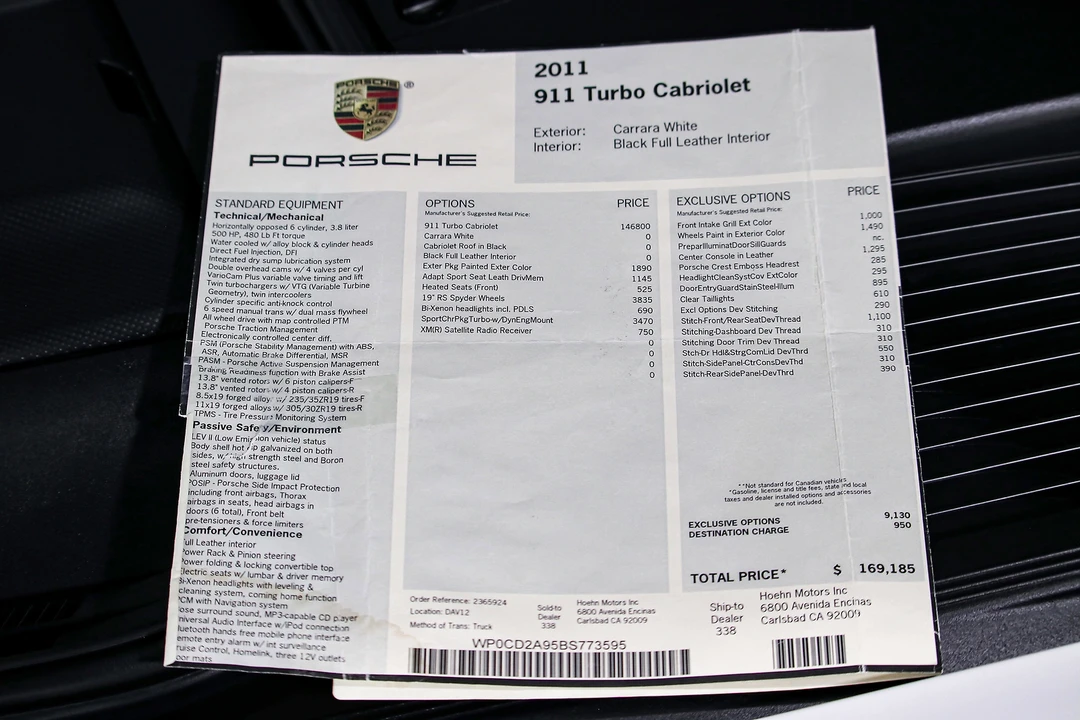 2011 Porsche 997 Turbo - Image 2 of 21