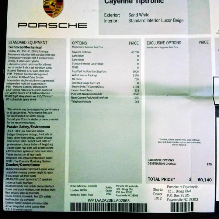 2011 Porsche 958 Cayenne - Image 19 of 20