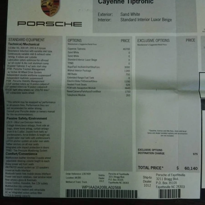 2011 Porsche 958 Cayenne - Image 17 of 20