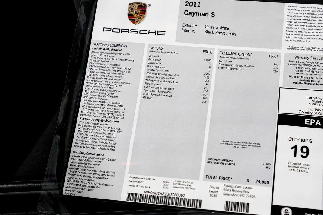 2011 Porsche 987 Cayman S - Image 2 of 21