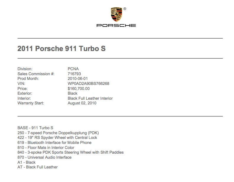 2011 Porsche 997 Turbo S - Image 14 of 14