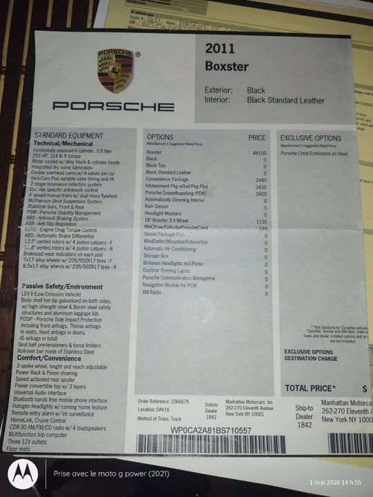 2011 Porsche 987 Boxster - Image 16 of 20