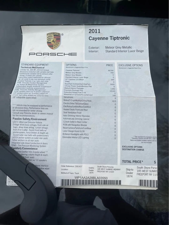 2011 Porsche 958 Cayenne - Image 9 of 10