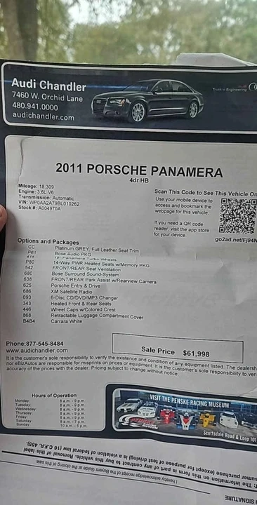 2011 Porsche 970 Panamera S - Image 6 of 6