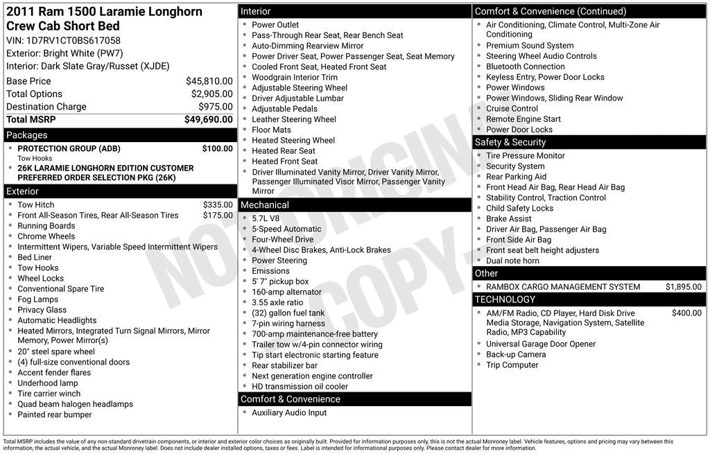 2011 Ram 1500 1st Gen - Image 2 of 12