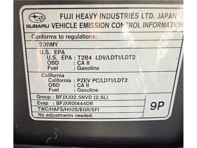 2011 Subaru Legacy 5th Gen - Image 11 of 11