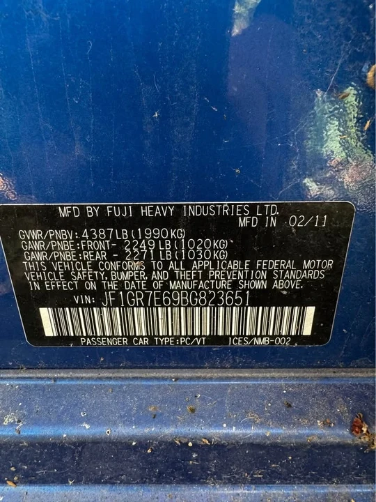 2011 Subaru Impreza WRX 3rd Gen - Image 18 of 18