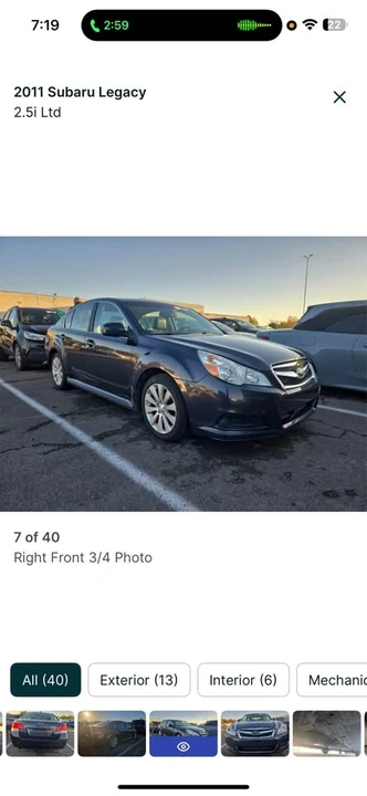 2011 Subaru Legacy 5th Gen - Image 6 of 14