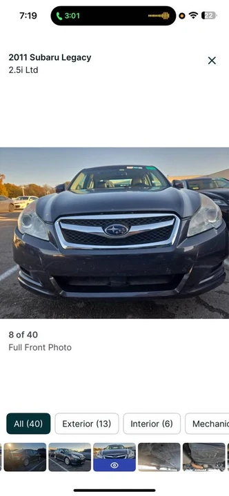 2011 Subaru Legacy 5th Gen - Image 7 of 14