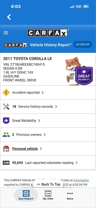 2011 Toyota Corolla 10th Gen - Image 16 of 17
