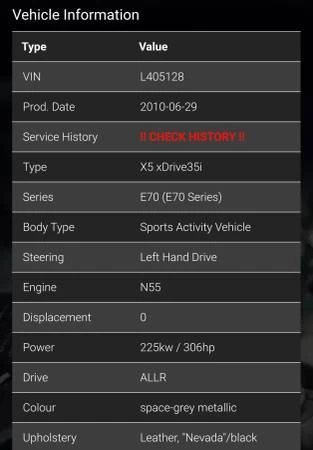 2011 BMW E70 X5 - Image 3 of 19