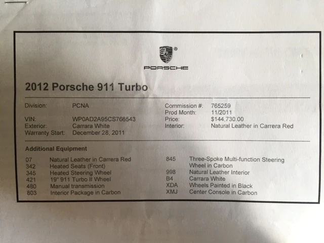 2012 Porsche 997 Turbo - Image 7 of 8