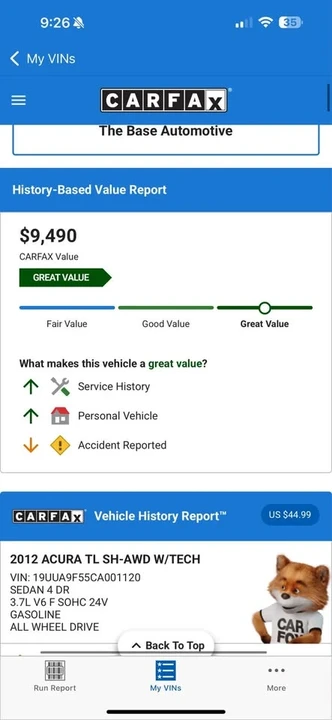 2012 Acura TL 4th Gen - Image 12 of 12