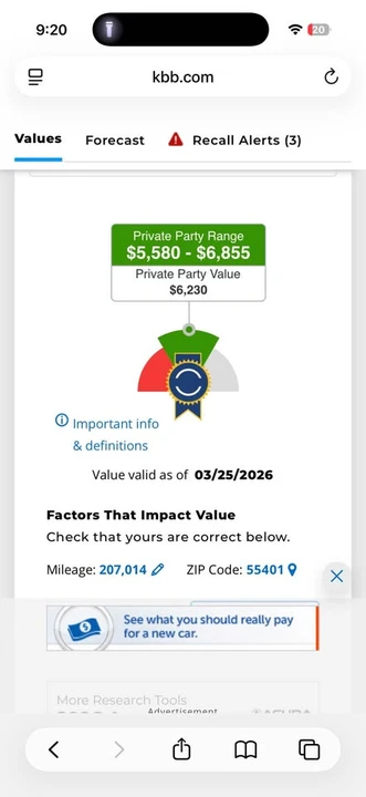 2012 Acura TL 4th Gen - Image 4 of 7