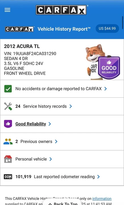 2012 Acura TL 4th Gen - Image 10 of 10