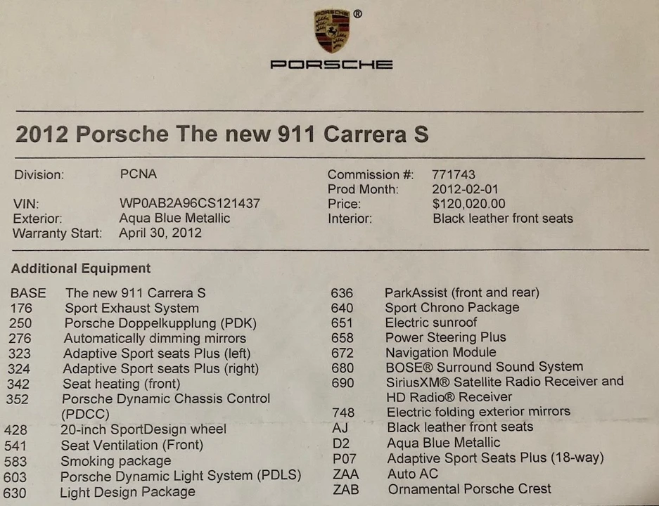 2012 Porsche 991 Carrera S - Image 2 of 12